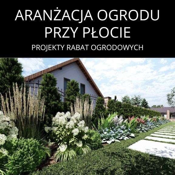 Aranżacja ogrodu przy płocie